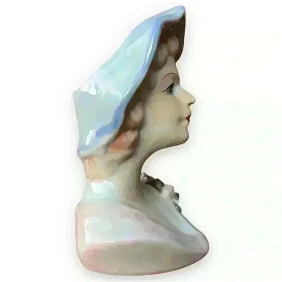 Vintage Lady Head Vase Enesco Reproduction “Sophisticated Lady” - Picture 4 of 7